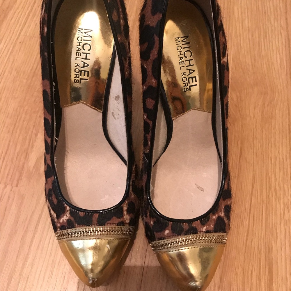 Gold toe Michael kors heels